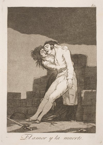 Der Tod und die Liebe von Francisco de Goya