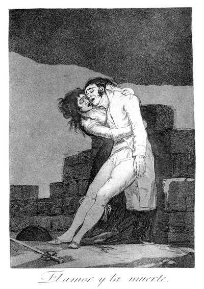 Liebe und Tod, 1799 von Francisco de Goya
