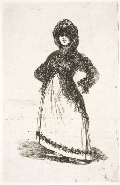 Maja, stehend von Francisco de Goya