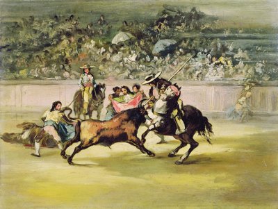 Der mutige Randon kämpft gegen einen Stier von Francisco de Goya