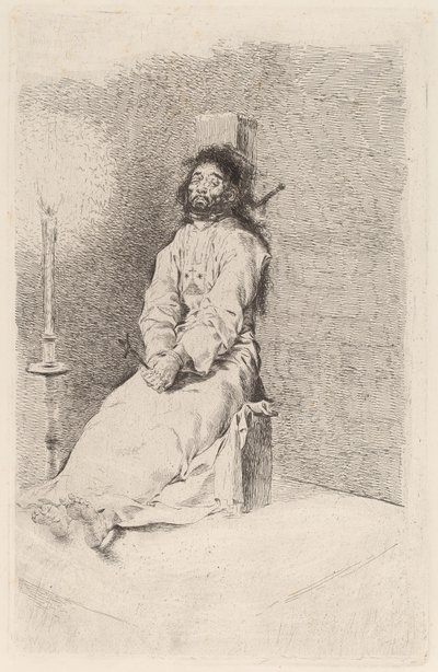 Der erdrosselte Mann von Francisco de Goya