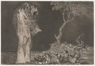 Die Sprichwörter: Torheit der Angst von Francisco de Goya