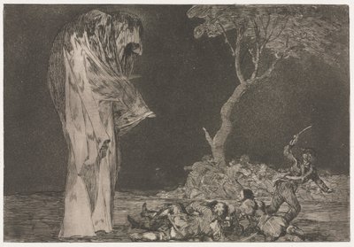 Die Sprichwörter: Torheit der Angst, 1864 von Francisco de Goya