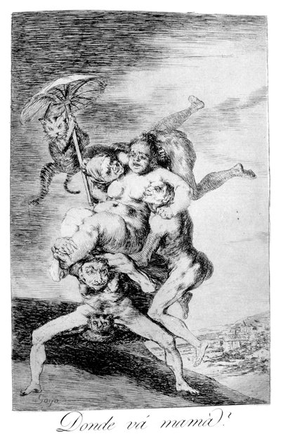 Wohin geht Mutter, 1799 von Francisco de Goya