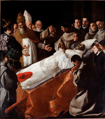 Der Leichnam des Heiligen Bonaventura aufgebahrt von Francisco de Zurbaran