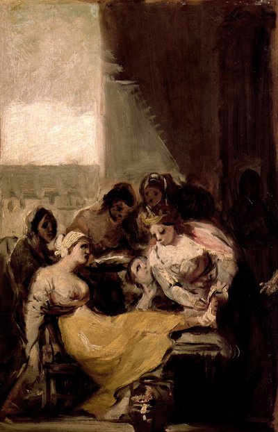 Heilige Isabel von Portugal heilt die Wunden einer kranken Frau von Francisco de Goya