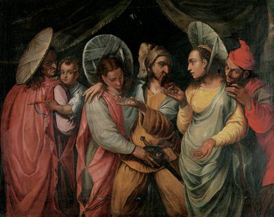 Eine Szene aus der Commedia dell