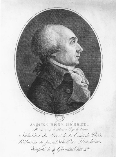 Jacques René Hébert von Francois Bonneville