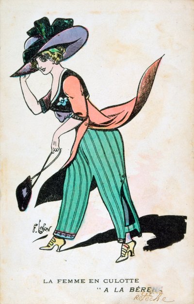 Die Frau in Hosen, 20. Jahrhundert von Francois Lafon