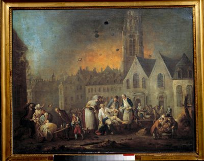 Revolutionskriege: Belagerung von Lille von Francois Louis Joseph Watteau