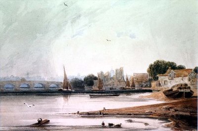 Lambeth Palace und Westminster Bridge von Francois Louis Thomas Francia