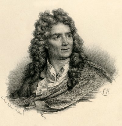 Boileau Despreaux, 1636-1711, um 1830 von Francois Seraphin Delpech