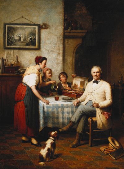 Das Mittagessen des Künstlers, 1878 von Francois Verheyden