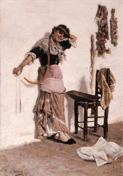 Ein venezianisches Marktmädchen von Frank Bramley