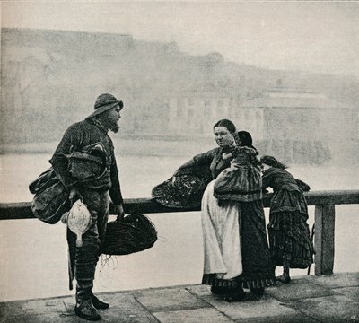 Fischerleute, Whitby, ca. 1890 von Frank Meadow Sutcliffe