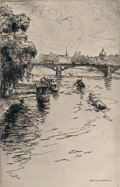 Die Pont du Carrousel, 1915 von Frank Milton Armington
