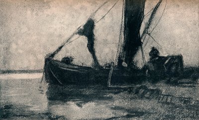 Das Beladen des Lastkahns, 19. Jahrhundert von Frank Mura