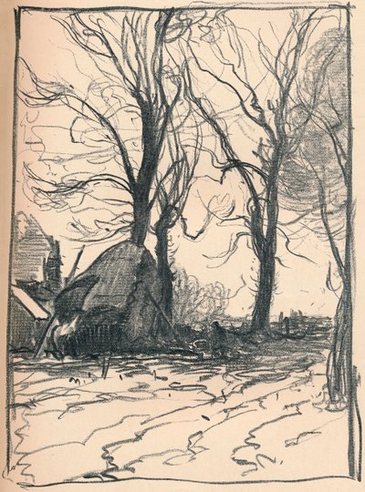 Studie von Bäumen, Sompting, Sussex, 19. Jahrhundert von Frank Mura