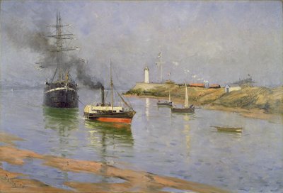 Der Hafen von Honfleur, 1886 von Frank Myers Boggs