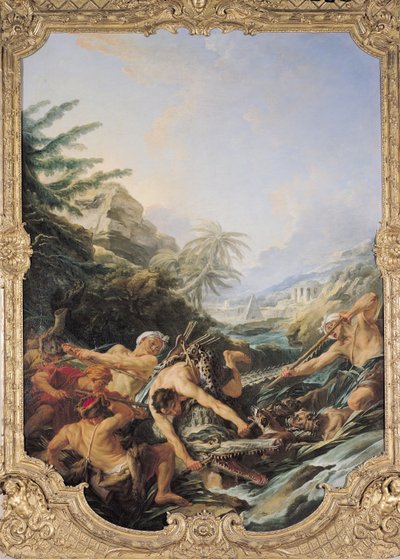 Krokodiljagd von François Boucher