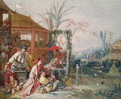 Die chinesische Jagd, ca. 1742 von François Boucher