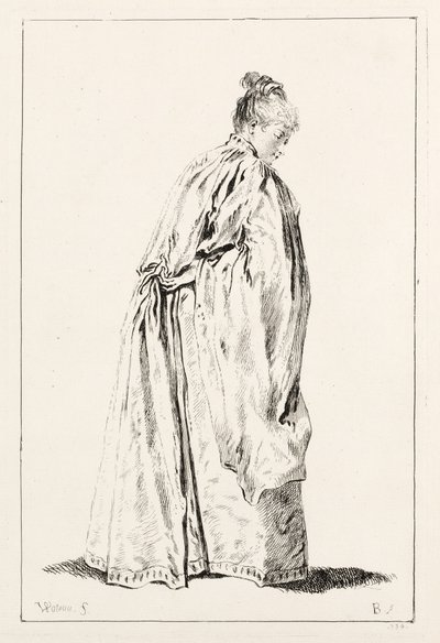 Stehende Frau von François Boucher