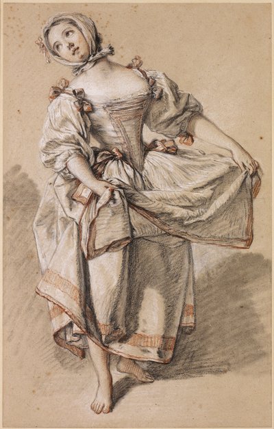 Junge Landmädchen tanzen von François Boucher