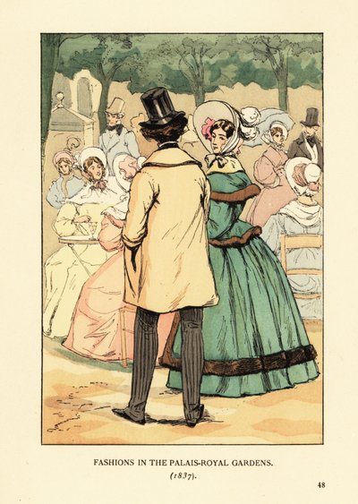 Moden in den Palais-Royal-Gärten von François Courboin