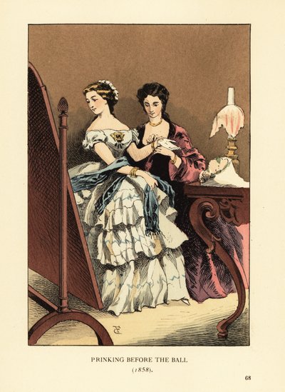 Sich vor dem Ball herausputzen von François Courboin