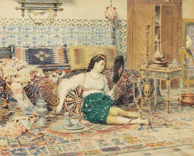 Die schöne Orientalin von François Marie Firmin Girard