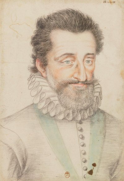 Gezeichnetes Porträt von König Heinrich IV von François Quesnel