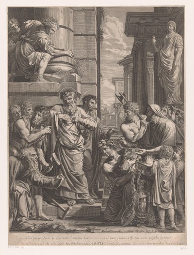 Paulus und Barnabas in Lystra von François de Poilly (I)