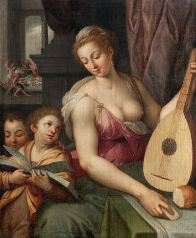 Allegorie der Musik, ca. 1575 von Frans Floris