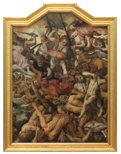 Der Sturz der rebellischen Engel von Frans Floris