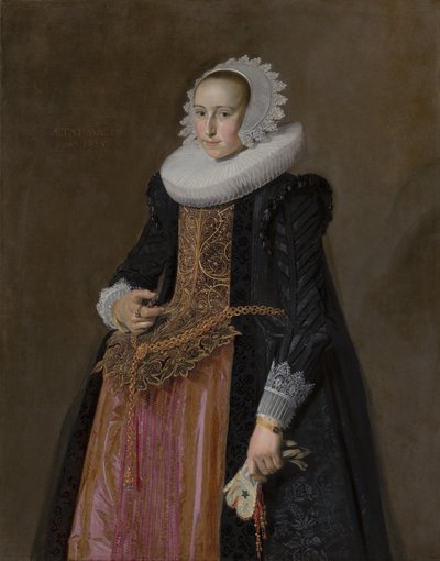 Porträt von Aletta Hanemans, 1625 von Frans Hals