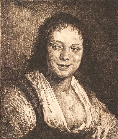 Lachendes Mädchen, nach Frans Hals von Frans Schwartz