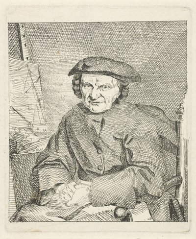 Porträt von Adam Silo von Frans van der Mijn