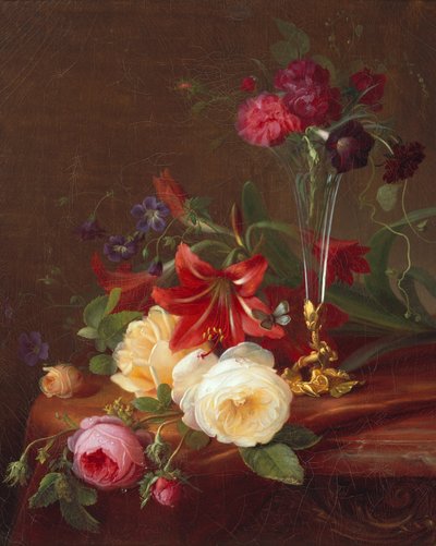 Arrangement mit Blumen und einer Vase von Frants Diderik Boe