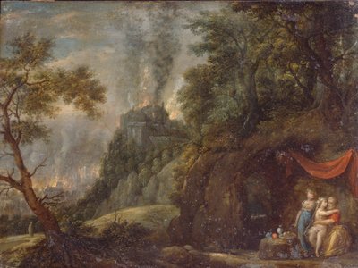 Lot und seine Töchter, 1720er Jahre von Franz Anton Hartmann
