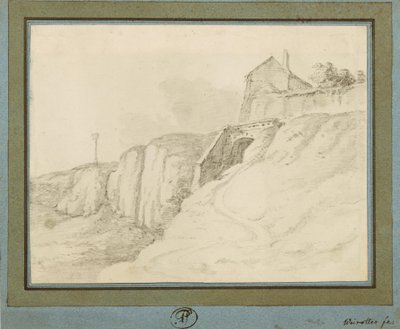 Haus über Klippen von Franz Edmund Weirotter