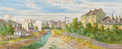 Die Magdalenenbrücke über den Wienfluss von Franz Gerasch