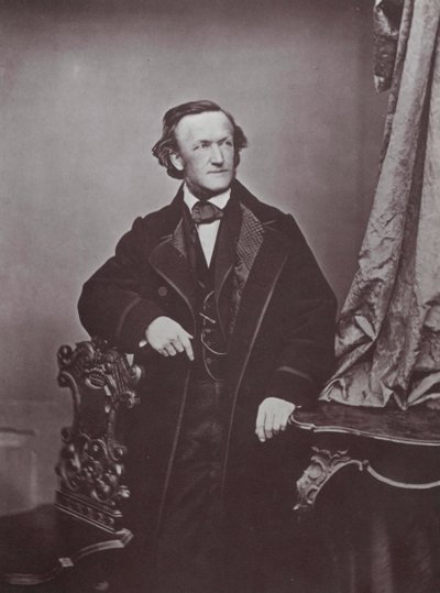 Richard Wagner, deutscher Komponist, 1860er Jahre von Franz Hanfstaengl