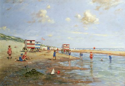 Strandszene von Franz Helfferich