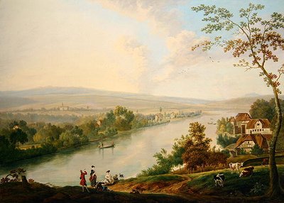 Flusslandschaft, ca. 1765-75 von Franz Hochecker