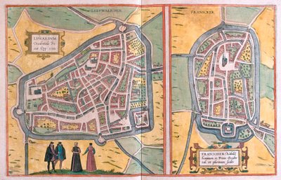 Franeker, Niederlande (Gravur) von Franz Hogenberg
