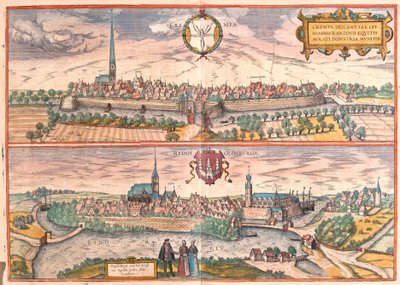 Krempe und Rendsburg, Deutschland (Stich) von Franz Hogenberg