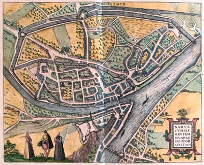 Namur und die Maas, Belgien von Franz Hogenberg