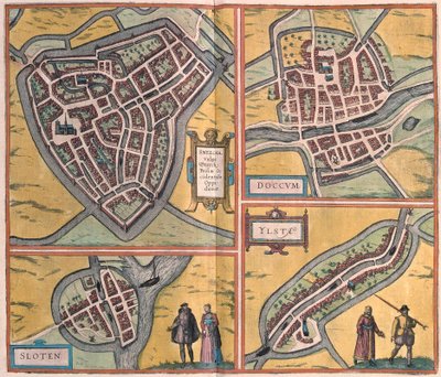 Sneek, Dokkum, Sloten, Ijlst, Niederlande von Franz Hogenberg