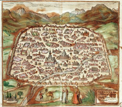 Ansicht von Damaskus - Syrien (Gravur) von Franz Hogenberg