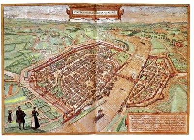 Ansicht von Frankfurt am Main, Deutschland von Franz Hogenberg